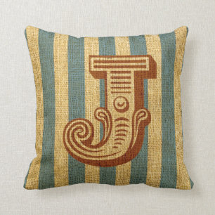 Almofada Vintage Circus - Letra J