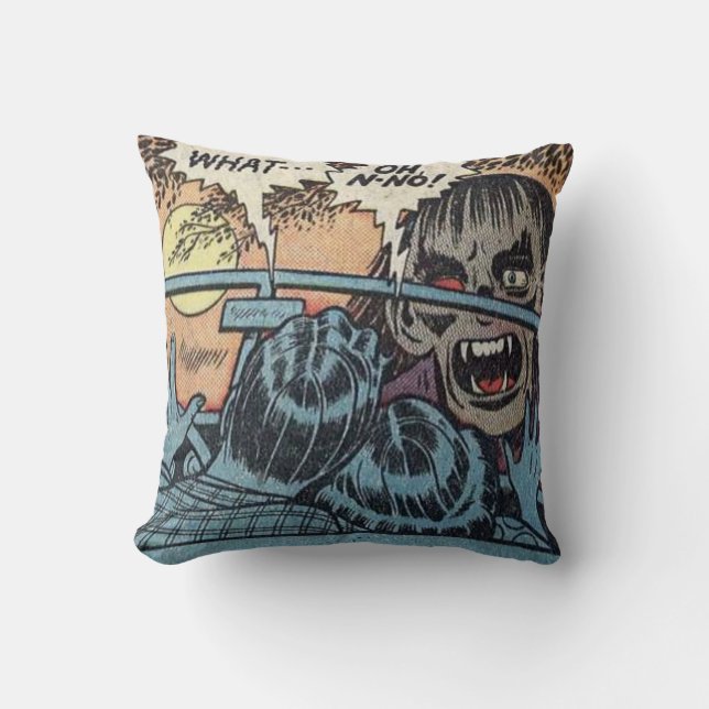 Almofada Vintage Classic Horror Comic (Frente)