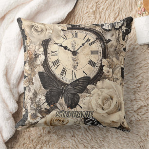 Almofada Vintage Compass & Butterfly - Papel Russo (4)
