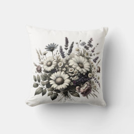 Almofada Vintage Cottage — flores do núcleo