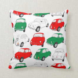 Almofada Vintage - Cushion de Padrão de Carro Italiano