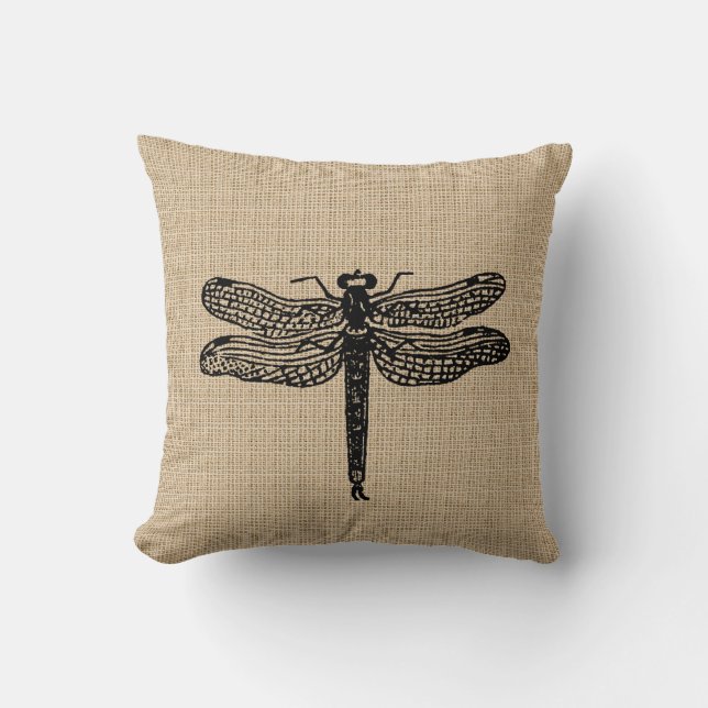 Almofada Vintage Dragonfly Travesseiro (Frente)