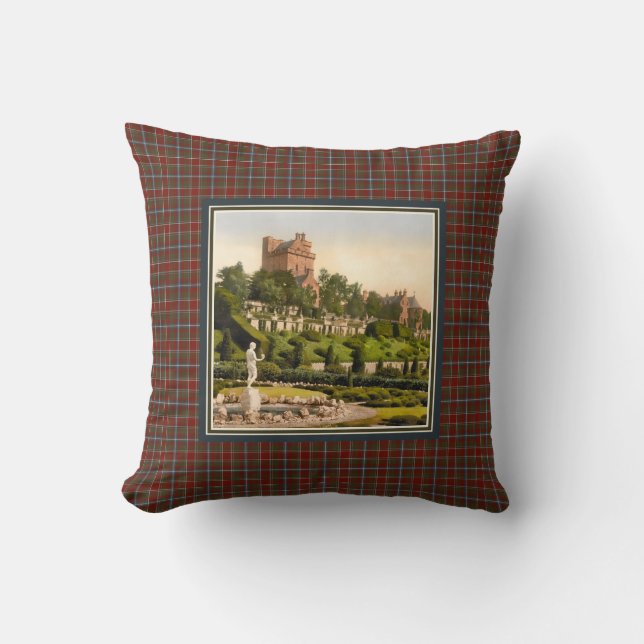 Almofada Vintage Drummond Castle Tartan (Frente)