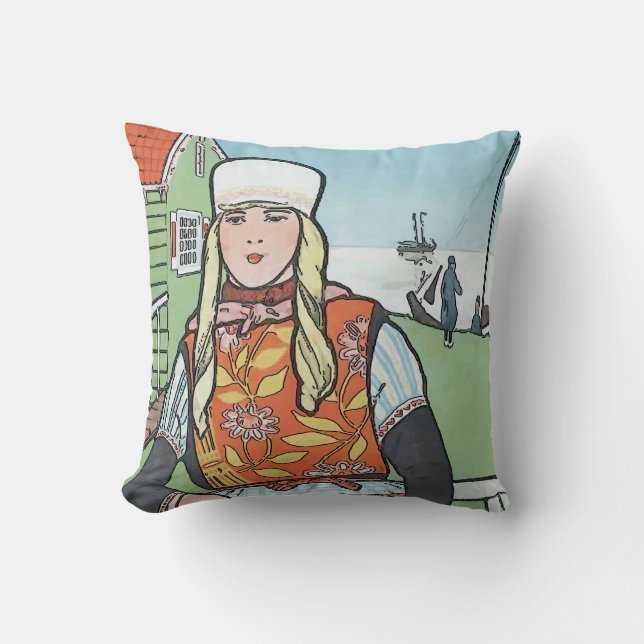 Almofada Vintage Dutch Girl (Frente)