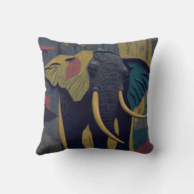 Almofada vintage elephant 2 (Verso)