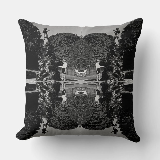 Almofada Vintage England London Peter Pan estátua Kensingto (Frente)