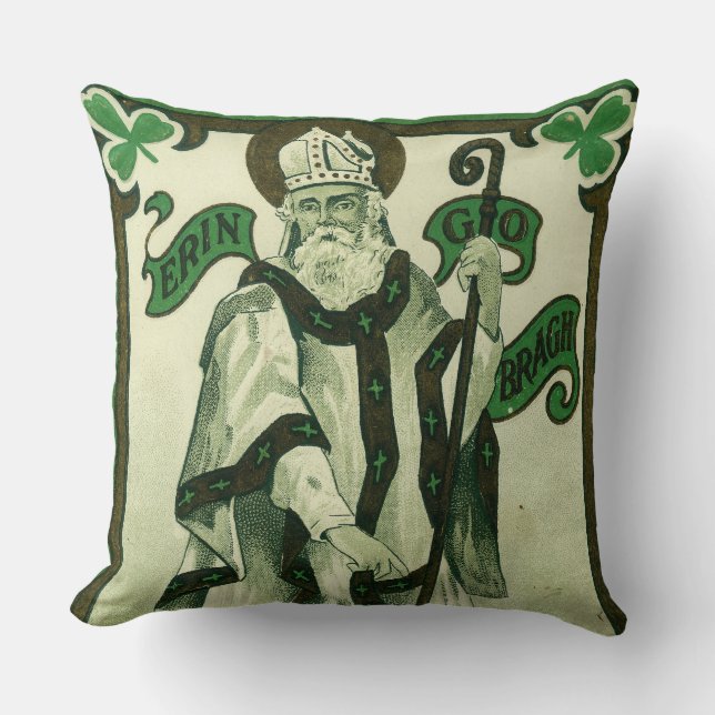 Almofada Vintage - Erin Go Bragh - St. Patrick's Greetings (Frente)