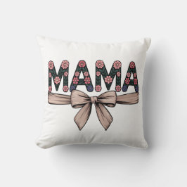 Almofada Vintage Floral "MAMA" - Presente no Dia da Mãe, Mã