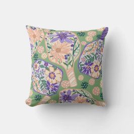 Almofada Vintage Floral Pickleball Design