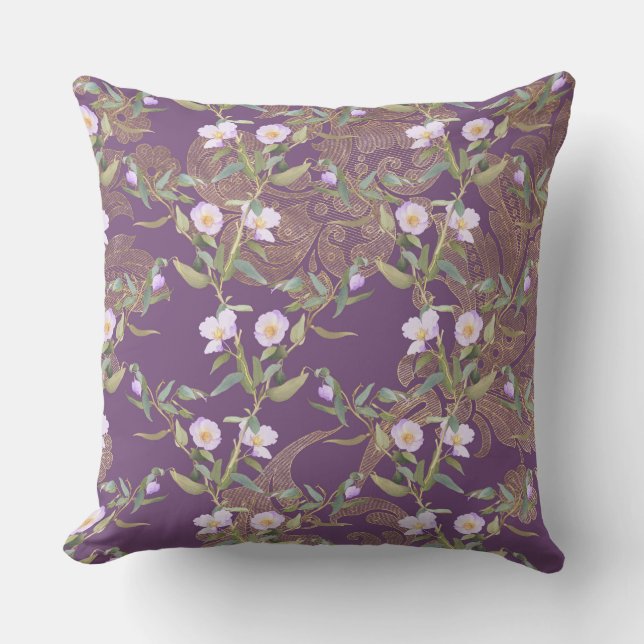 Almofada Vintage Floral Puro/ Travesseiro Bolinhas (Frente)
