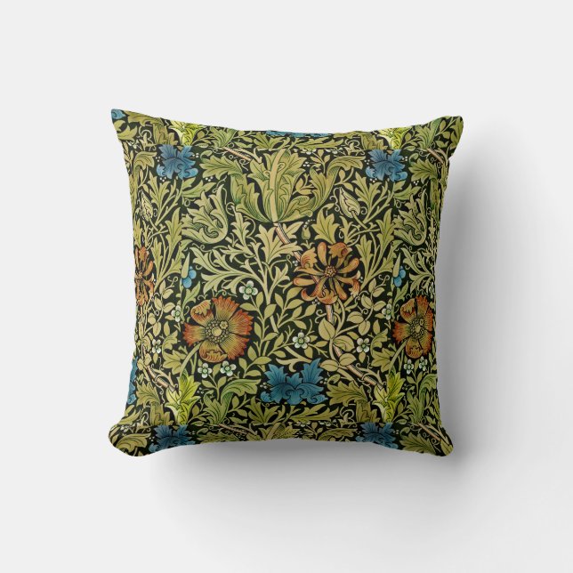 Almofada Vintage Flower e Vine Wallpaper (Frente)