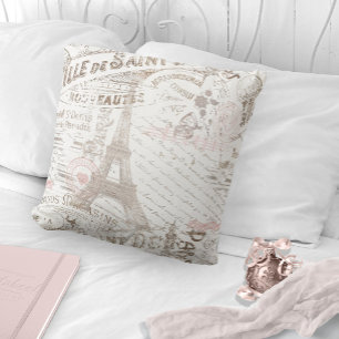 Almofada Vintage French Romance Collage Pink ID226