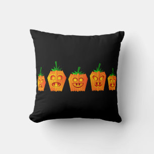 Almofada Vintage Gothic Halloween Pumpkins