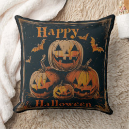 Almofada Vintage Halloween Travesseiro decorativo reversíve