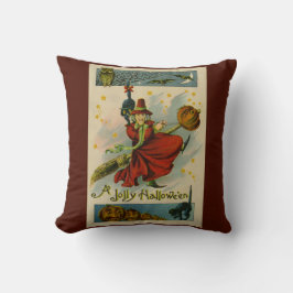 Almofada Vintage Halloween Witch