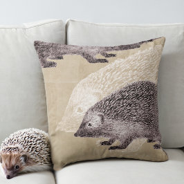 Almofada Vintage Hedgehogs Collage