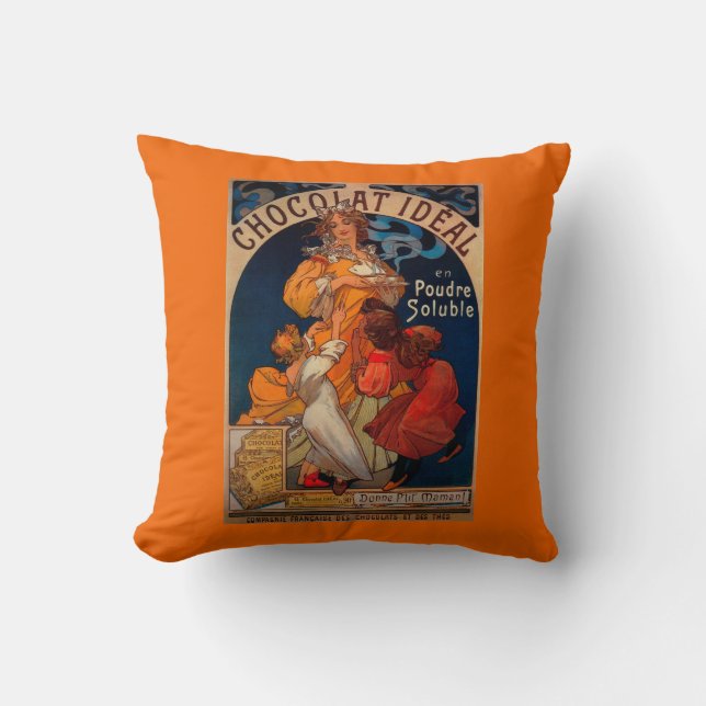 Almofada Vintage ideal PosterEurope de Chocolat (Frente)