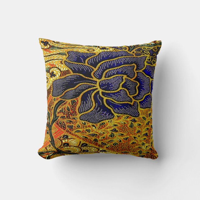 Almofada Vintage, Indonésio Batik (Frente)