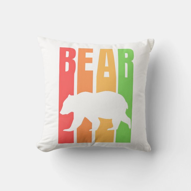 Almofada Vintage - Letra Bear Design (Frente)