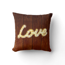 Vintage Marquee Lights Love Cushion - conselho de 