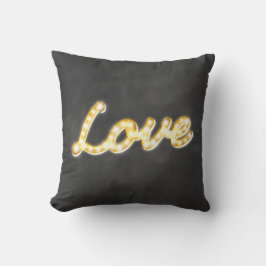 Almofada Vintage Marquee Lights Love Cushion - quadro