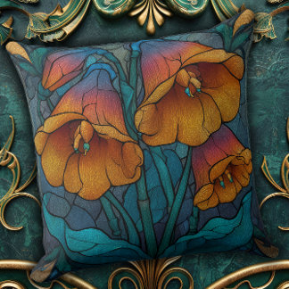 Almofada Vintage Nature Reimagined in a Floral Throw Pillow