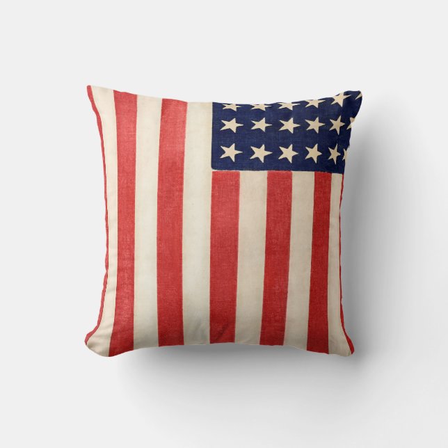 Almofada Vintage Old American Flag (Frente)