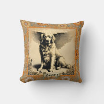 Vintage Ouro Retriever Angel Personalizado