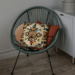 Almofada Vintage - Padrão de Arte Étnica Nativa Americana