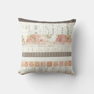 Almofada Vintage Peach e Brown Music