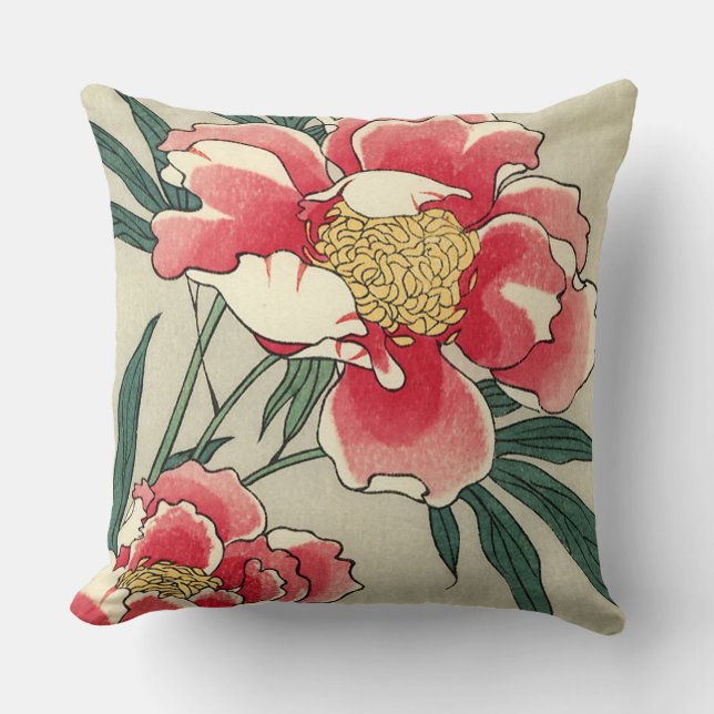 Almofada Vintage Peony Flowers (Frente)