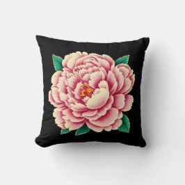 Almofada Vintage Pink Peony Flower