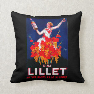 Almofada Vintage PosterEurope de Lillet das kinas
