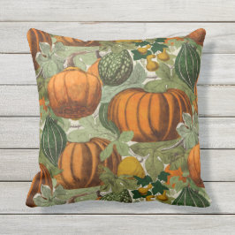 Almofada Vintage Pumpkins e Gourds
