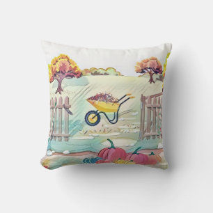 Almofada Vintage Queda Bombas caem cores aquarela
