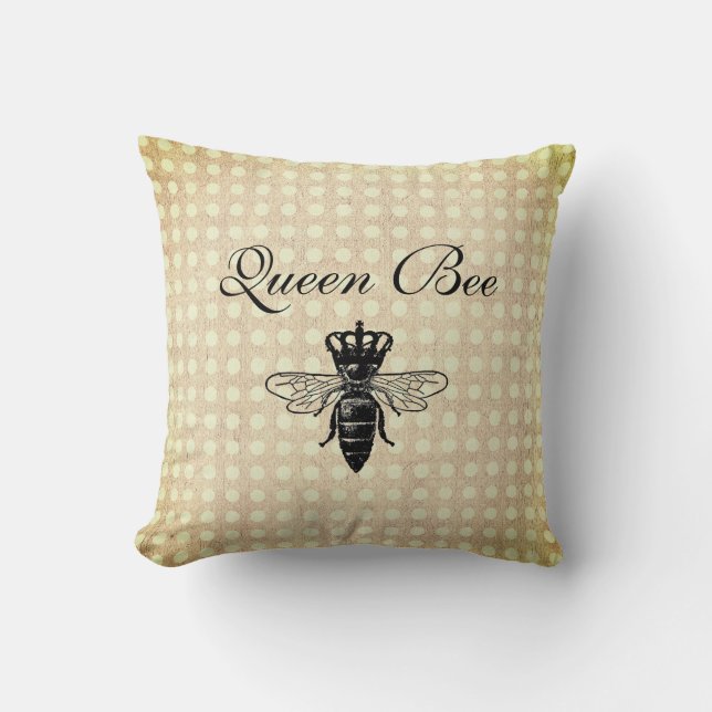 Almofada Vintage Queen Bee (Frente)