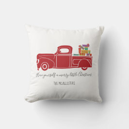 Almofada Vintage Red Christmas Truck