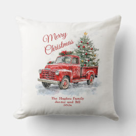 Almofada Vintage Red Truck Natal