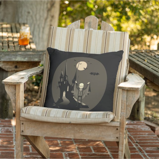 Almofada Vintage retro style Happy Halloween (Cadeira)