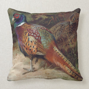 Almofada Vintage Rooster e Hen Pheasant