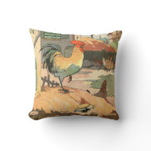 Vintage Rooster Fazenda Animal Ilustrado