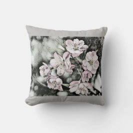 Almofada Vintage rosa floresce num galho