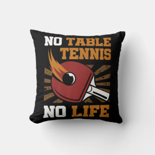 Almofada Vintage Sem Mesa Tênis Sem Vida Ping Pong Ball Spo