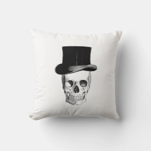Almofada Vintage Skull com Travesseiro Tophat