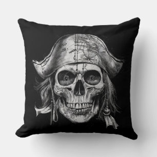 Almofada Vintage Skull Pirate