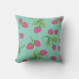 Almofada Vintage strawberry throw pillow
