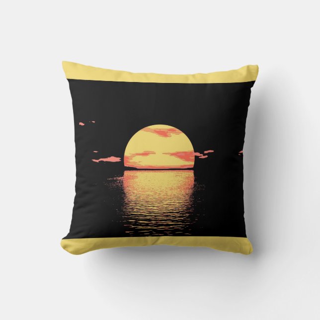 Almofada Vintage Sunset - Travesseiro (Frente)
