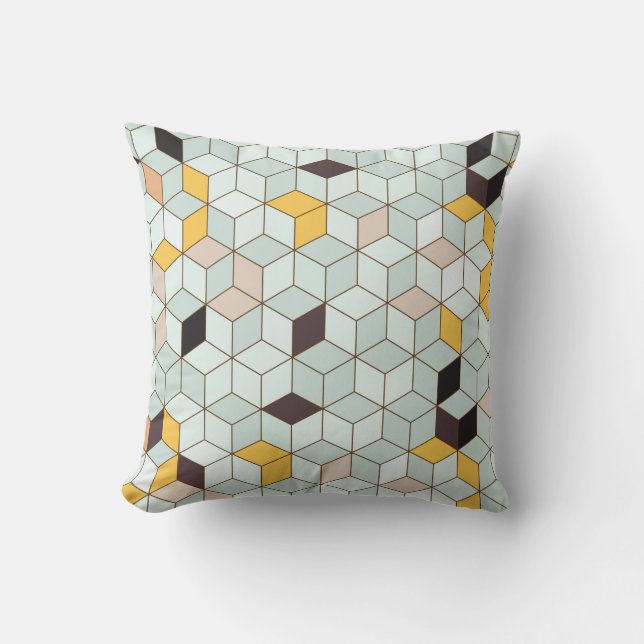 Almofada Vintage tiles background designed from geometric s (Frente)
