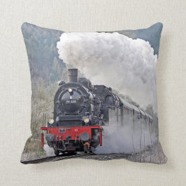 Almofada Vintage Train Steam Locomotive Photo