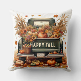 Almofada Vintage Truck Fall Season